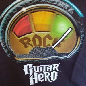 2 Rock Guitar Hero Short Sleeve T-Shirt Adult L 42-44